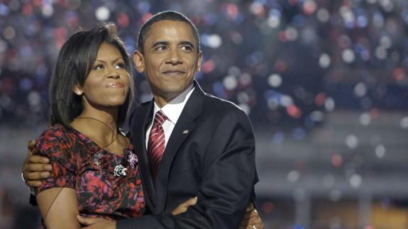 Barack Obama y su esposa, Michelle.