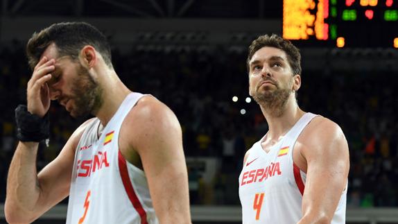 Rudy Fernández y Pau Gasol.