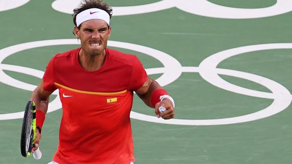 Nadal, durante el partido. 