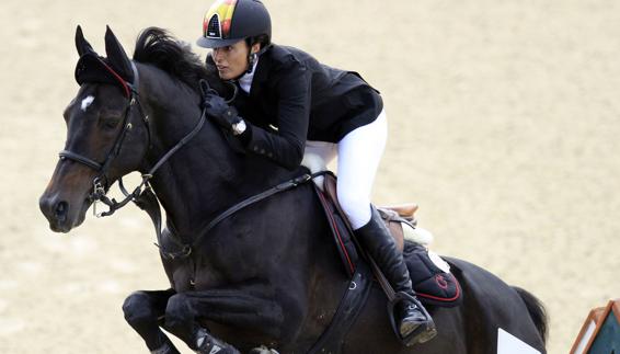 Pilar Lucrecia, durante la competición. 