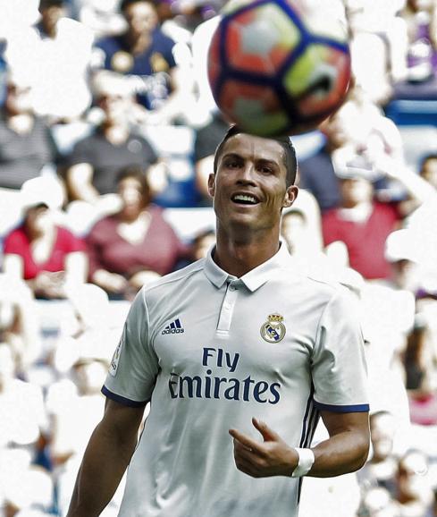 Cristiano Ronaldo, durante un partido. 