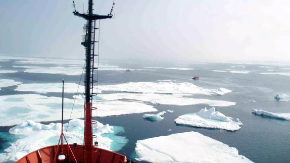 El deshielo en el Océano Polar Ártico es cada vez más evidente.