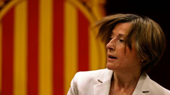 La presidenta del Parlament de Cataluña, Carme Forcadell.