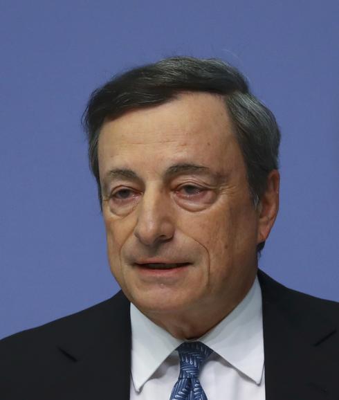 El presidente del BCE, Mario Draghi, en su intervención de este jueves.