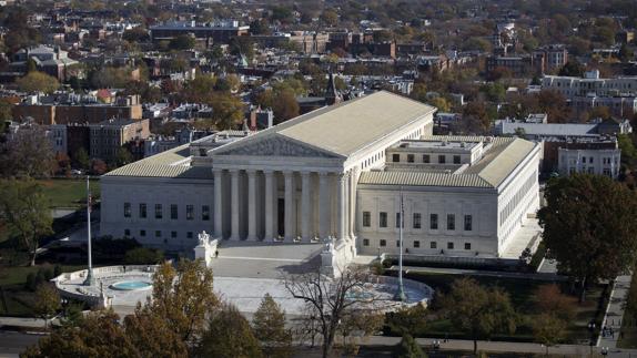 Vista general de la sede del Tribunal Supremo estadounidense.