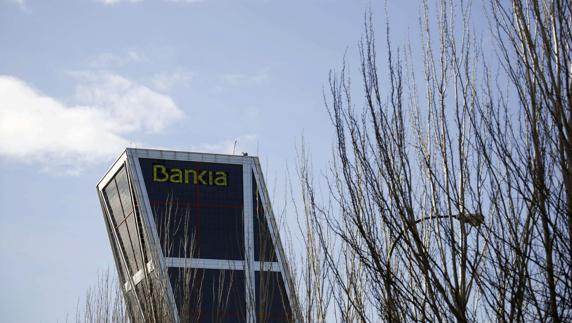 Vista exterior de la sede de Bankia, en Madrid.