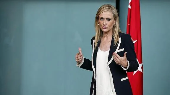 La presidenta de la Comunidad de Madrid, Cristina Cifuentes.