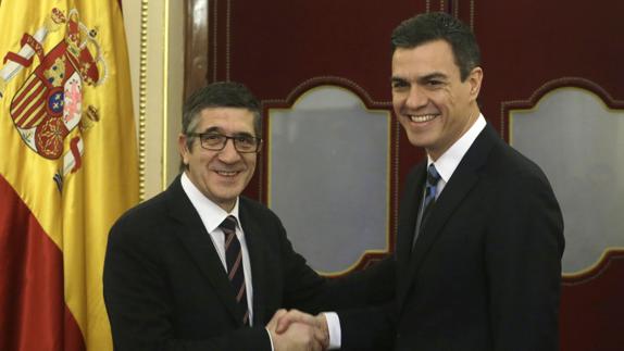 Patxi López y Pedro Sánchez. 