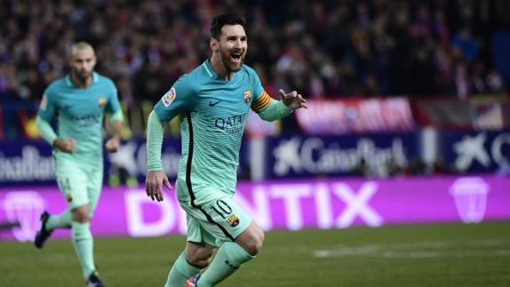 Messi, en el Calderón. 