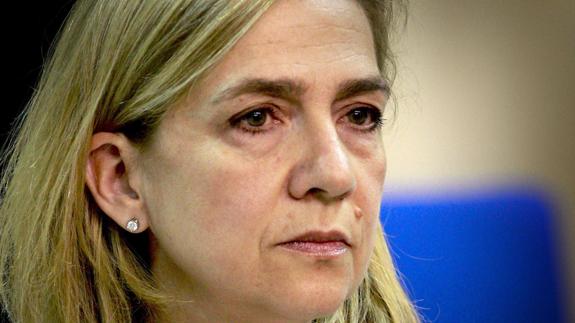 La infanta Cristina, durante el juicio por el 'caso Nóos'.