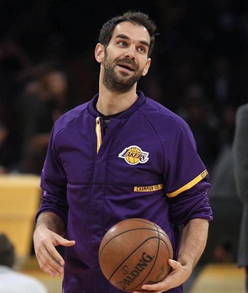 José Manuel Calderón, en un partido con los Lakers. 