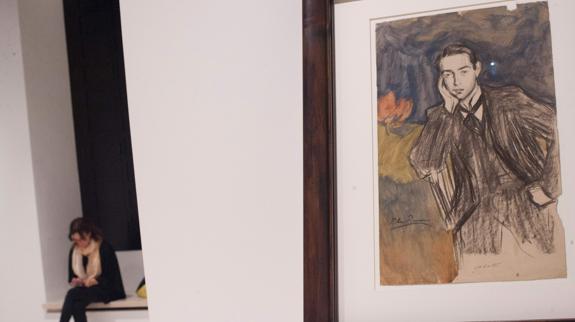 La obra 'Retrato de Sabaters' en el Museo Picasso de Málaga.