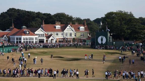 El campo de Muirfield, en el Open Británico de 2013. 