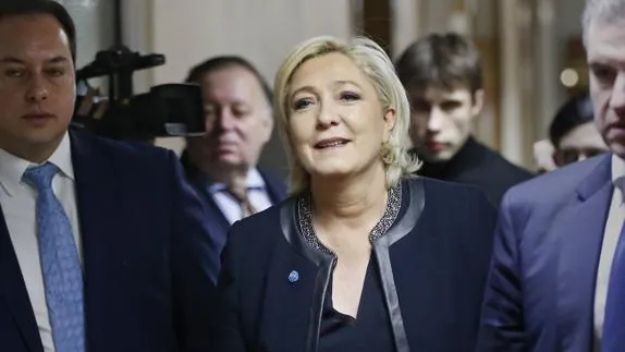 La candidata ultranacionalista a la presidencia de Francia, Marine Le Pen.