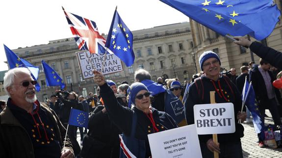 Manifestación en Londres contra el 'Brexit' el pasado fin de semana.