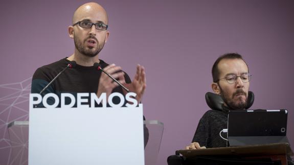 Nacho Álvarez y Pablo Echenique.