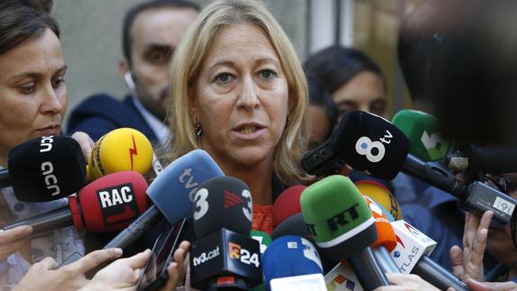 La portavoz del Ejecutivo catalán, Neus Munté.