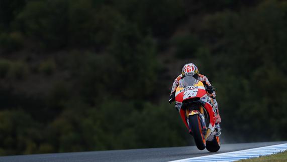 Dani Pedrosa, en el circuito de Jerez.