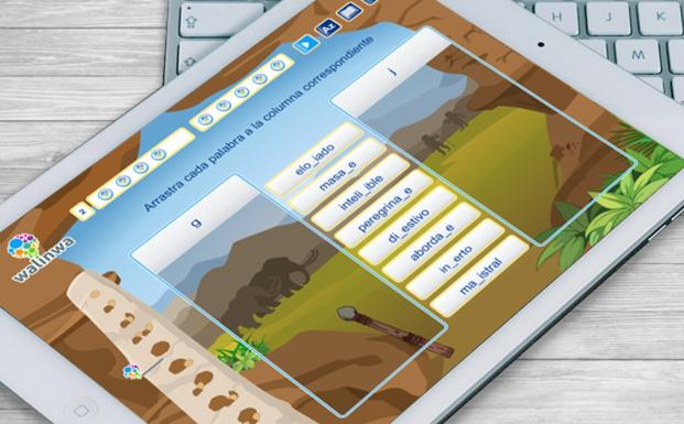 Los niños pueden rellenar los ejercicios en el ordenador o la tablet.