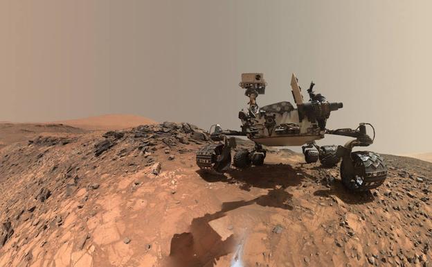 El róver Curiosity, en Marte.