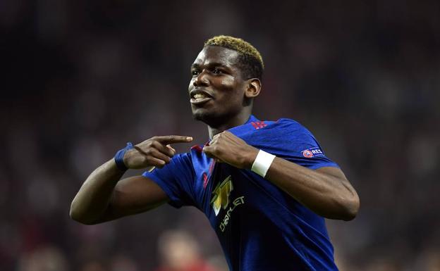 Pogba, durante la final de la Europa League. 