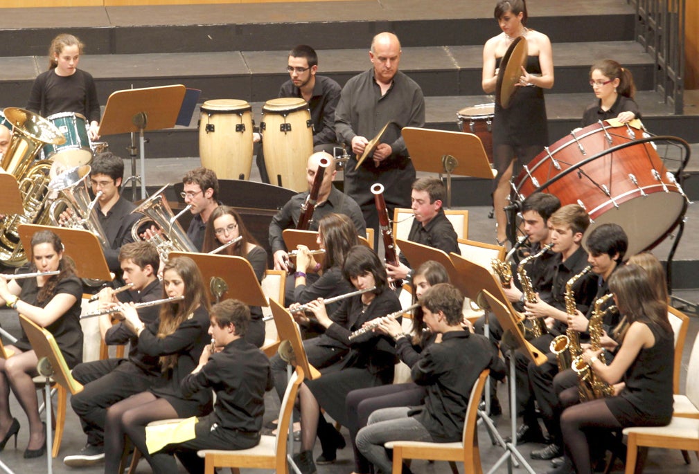 Los alumnos del centro durante uno de los conciertos abiertos al público. / Foto: Sane