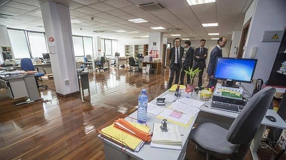 Una de las plantas de la nueva sede judicial.
