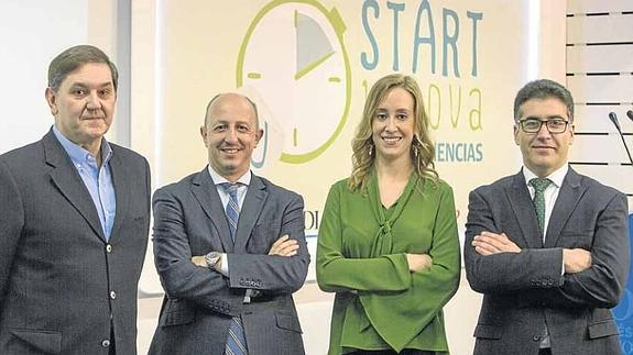 Juan Antonio Esteras, Ricardo Garrudo, Irene Rivero e Iñaki Gómez, ponentes de STARTinnova10