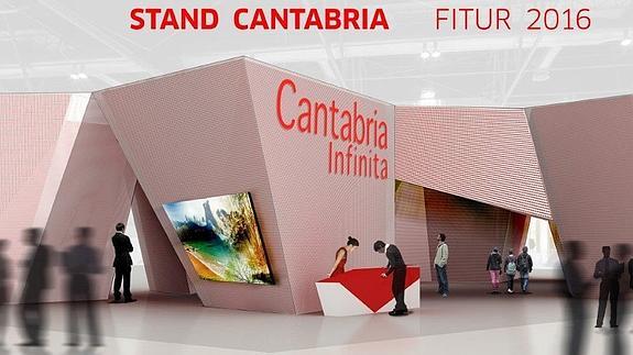 Repodrucción del 'stand' que tendrá Cantabria.