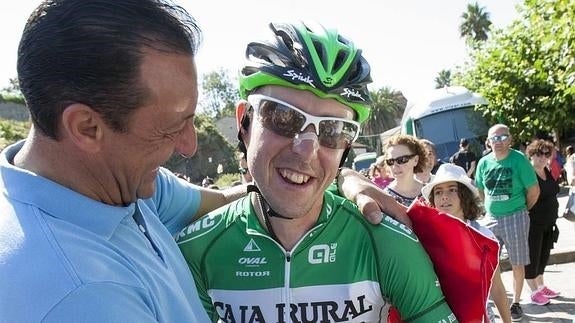 El 'gorrión de Cazoña', en la última Vuelta Ciclista a España. 