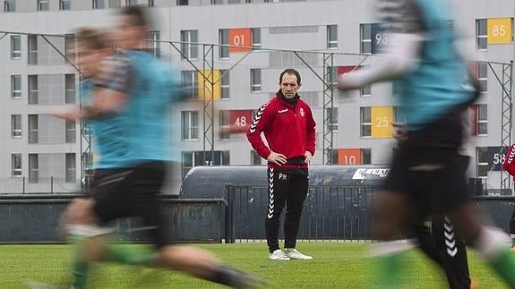 Pedro Munitis, durante un entrenamiento.