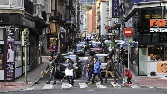 Vista de la calle Cervantes.