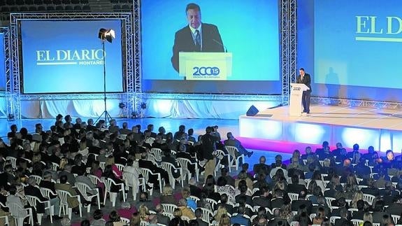 Vista general de la presentación del anuario en el Palacio de Deportes.