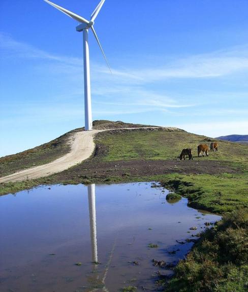 Parque eólico de Cañoneros, en Soba