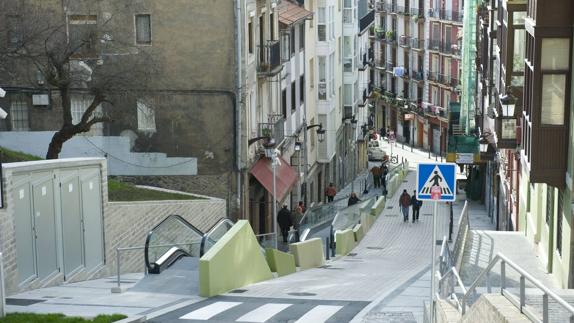 Parte alta del Río de la Pila, vista desde la zona de las escaleras mecánicas.