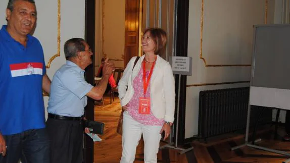 Puerto Gallego ha votado en Santoña.