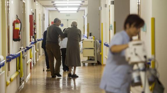 Instalaciones de la unidad de Geriatría en Liencres.