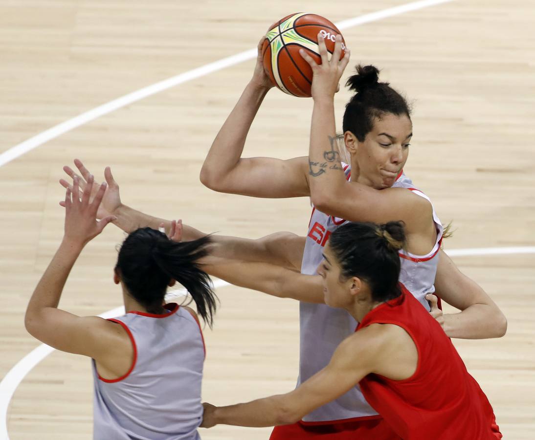 Laura Nicholls, durante uno de los entrenamientos en Río de Janeiro.