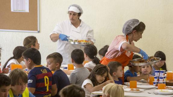 Comedor del colegio María Sanz de Sautuola de Santander.