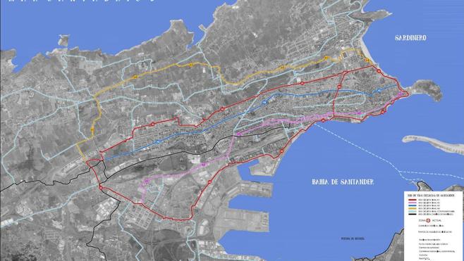 Santander quiere llegar a los 55 kilómetros de carril bici