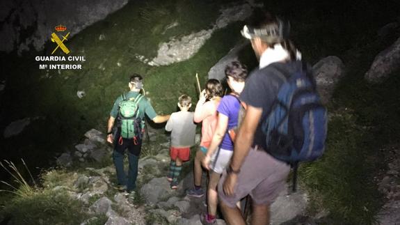 La pareja estaba con sus hijos, de 11 y 8 años.