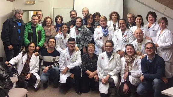 Equipo de profesionales del Centro de Salud Saja