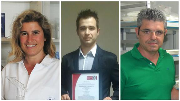 De izquierda a derecha, Ana Arroyo, César Ruiz y Roberto Hoyo.