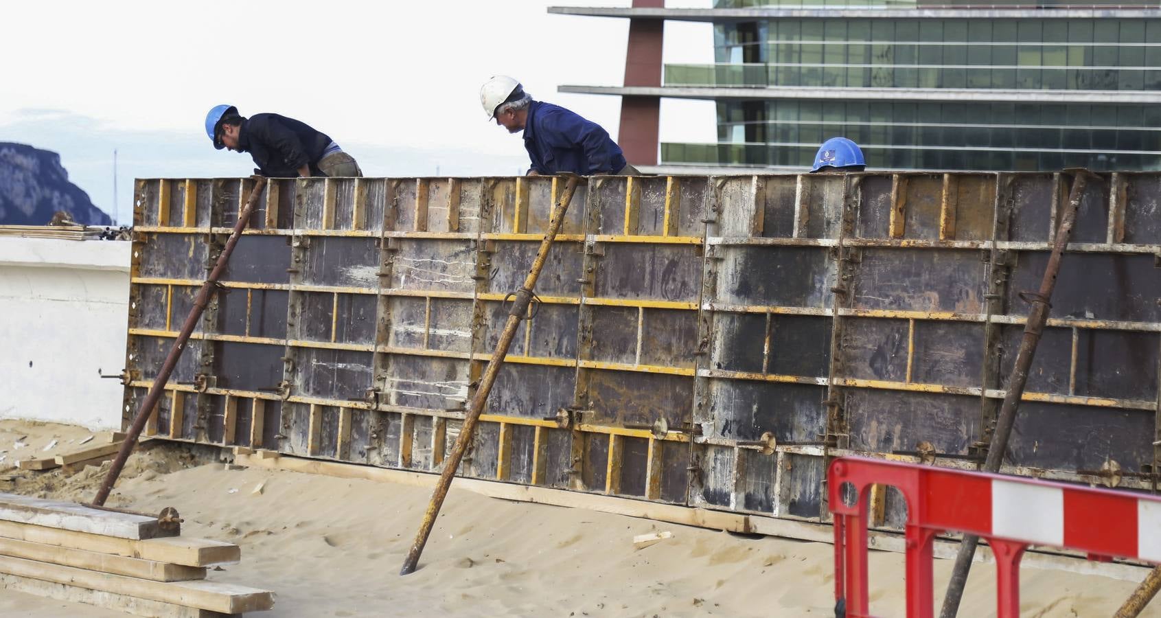 Trabajadores del sector de la construcción.