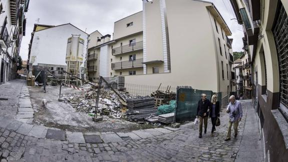 Obras en la Puebla Vieja de Laredo