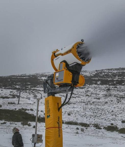 Los cañones instalados en Brañavieja funcionaron a pleno rendimiento.