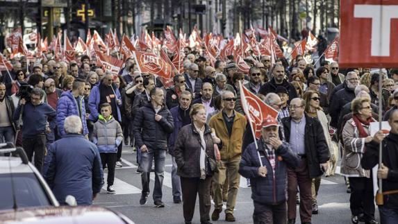 La manifestación ha recorrido el centro de la ciudad