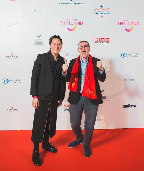 Juan Carlo Calma y Chele González, en la entrega de premios.