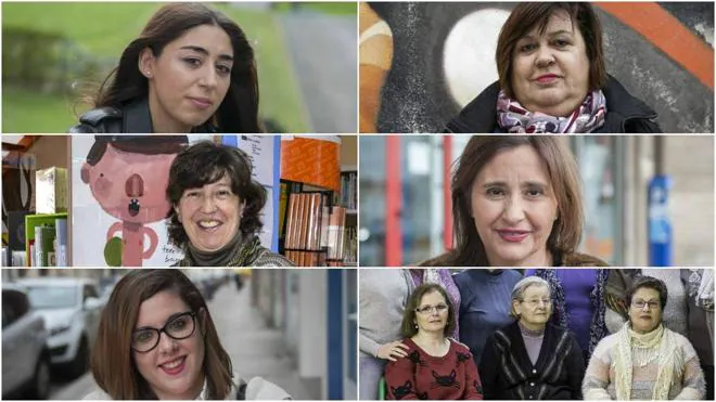 En el montaje, Elisabeth Borja, Begoña Baranda, Alejandra Sánchez, Eva Fernández, Miriam Bustillo y Gloria Alonso.