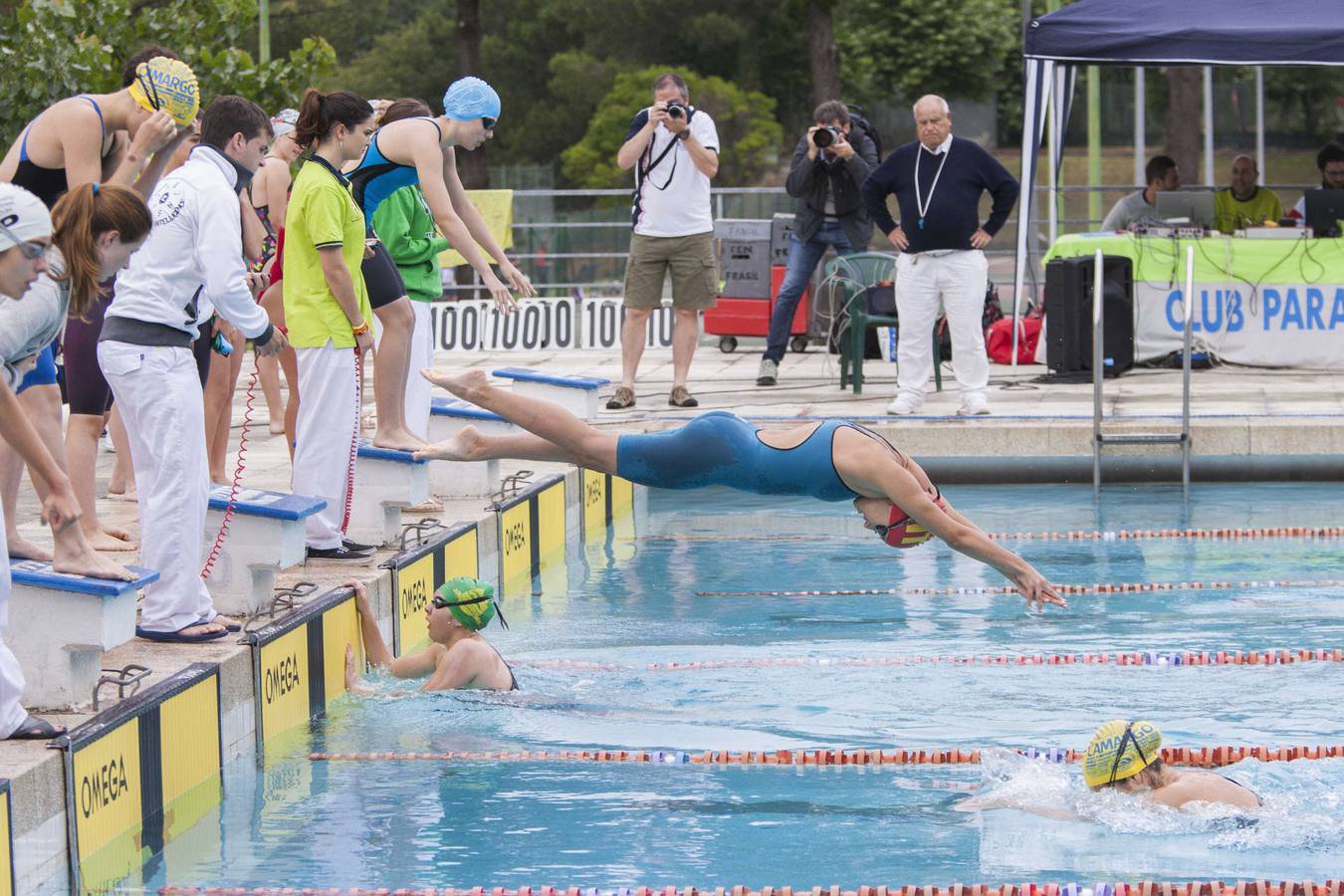 Imagen de archivo de una competición regional de natación en las instalaciones del club.
